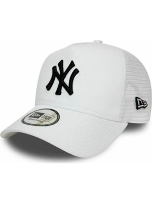 New Era Unisex Beyaz Trucker Şapka New York Yankees Standart Beden ile Rahat Kullanım