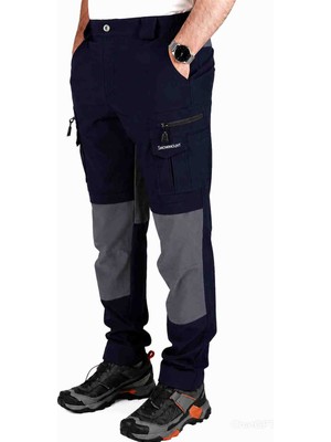 Snowmount Erkek Outdoor Mevsimlik Trekking Pantolonu Likralı Su Itici Taktik Kargo Cep