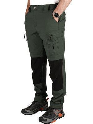 Snowmount Erkek Outdoor Mevsimlik Trekking Pantolonu Likralı Su Itici Taktik Kargo Cep