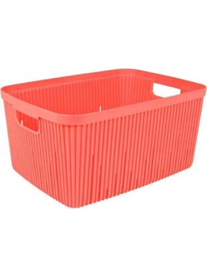 Herevin HER161373-163 Pembe Çok Amaçlı Plastik Sepet 18 L