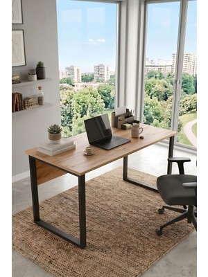 Yurupa Dante 140X60 Metal Ayaklı Çalışma Masası Ofis Bilgisayar Masası Sepet  Dan1-S