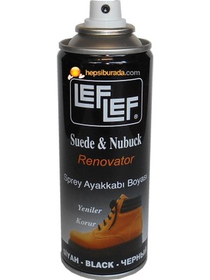 Nuri Leflef Süet Nubuk Boyası Sprey 200 ml Siyah