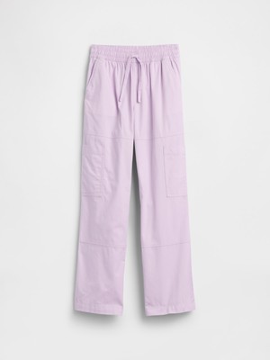Gap Kız Çocuk Lila Kids Pull-On Relaxed Denim Kargo Pantolon