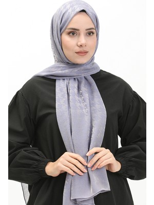 Sefa Merve Kazayağı Desen Carmen Şal 70230-14 Lila