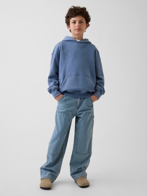 Gap Erkek Çocuk Mavi Kids Baggy Çizgili Iki Dikişli Carpenter Jean Pantolon