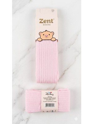 Zent 0-1 Yaş Kız Bebek Külotlu Çorap (Pembe)