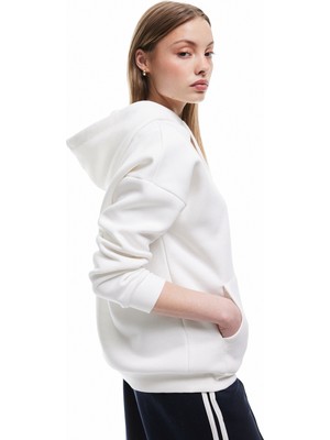 Koton Üç Iplik Şardonlu Kanguru Cepli Basic Kapüşonlu Sweatshirt