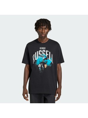 Adidas Performance KE7746 Mercedes - Amg Petronas Formula 1 Team George Russell Graphıc Tee