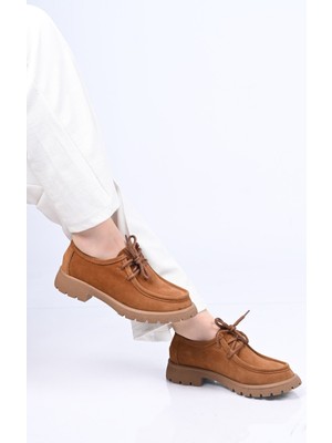Bestello Bağcıklı Termo Taban Hakiki Deri Loafer 345-4247 Kadın Ayakkabı