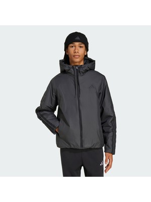 Adidas Sportswear KB8149 Essentials Clımawarm 3-Stripes Insulated Hooded Jacket
