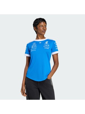 Adidas Performance KW1662 Mercedes - Amg Petronas Formula 1 Team Blue Wonder Drıver Jersey