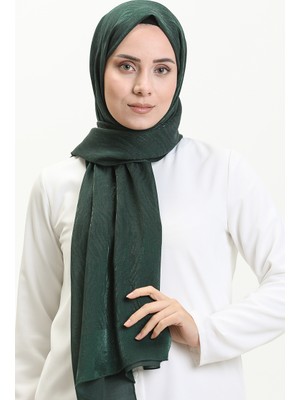 Sefa Merve Zebra Desenli Carmen Şal 70231-14 Zümrüt Yeşili