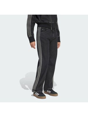 Adidas Originals KQ6488 Fırebırd Mıd Rıse Straıght Denım Pant