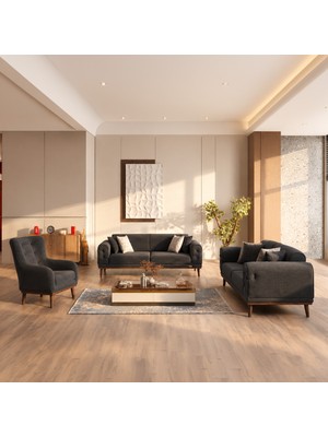 İyena Home Living Candy 3+3+1+1 Koltuk Takımı Sırt Mekanizmalı Yataklı