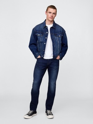 Gap Erkek Koyu Mavi Slim Jean Pantolon