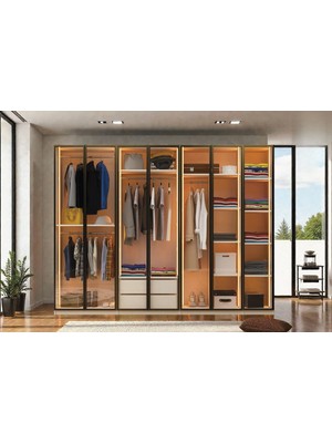 Doressa Novis 7 Kapılı Reflekte Camlı Gardırop