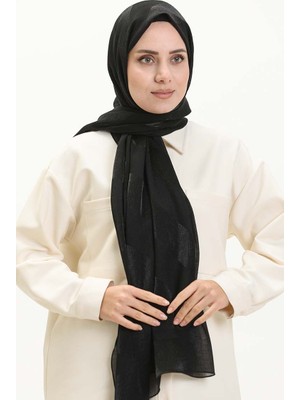 Sefa Merve Desenli Carmen Şal 70226-05 Siyah