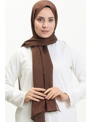 Sefa Merve Zebra Desen Carmen Şal 70231-12 Kahverengi