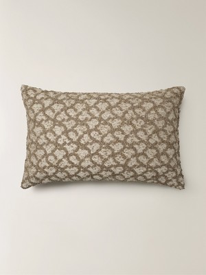 Minihol Lora Dikdörtgen Kahverengi Kırlent Kılıfı (35 x 55 Cm)
