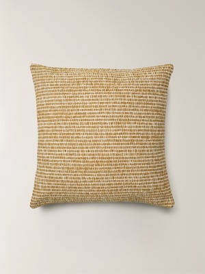 Minihol Dune Doğal Lif Karışımlı Hardal Kırlent Kılıfı (45 x 45 Cm)