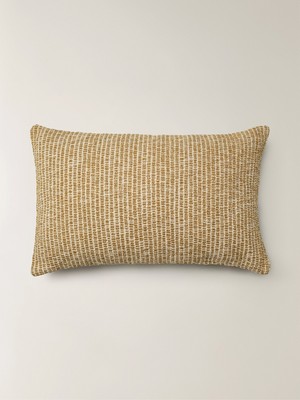 Minihol Dune Dikdörtgen Doğal Lif Karışımlı Hardal Kırlent Kılıfı (35 x 55 Cm)