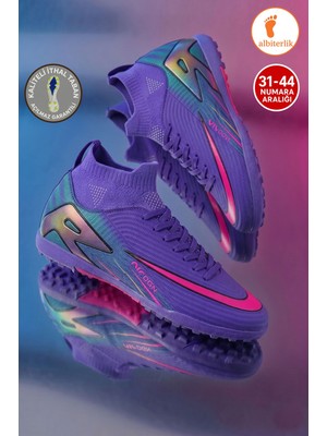 Albishoes Erkek Halı Saha Ayakkabı Kaliteli Ithal Taban Çim Saha Çoraplı Ayağı Saran Esnek Konforlu