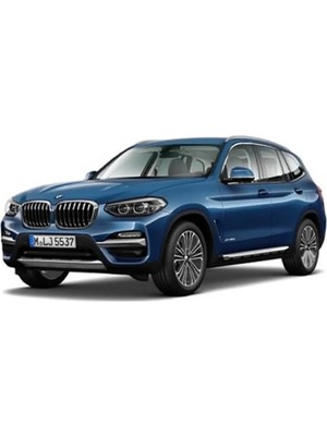 Gian Fabio Falleri Lacasa BMW-X3-G01-EXTRIM(2017 ve Sonrası)Uyumlu Renkli Kenar-Silikon Topukluklu Velur Halı Paspas