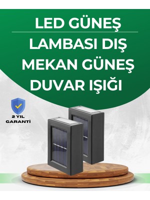 Karahanbey Şeffaf Abajurlu Duvar Tipi Solar Işık -
