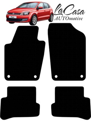 Gian Fabio Falleri Lacasa Vw Polo 6r 2009-2014 Uyumlu Lacasa Velur Halı Paspas