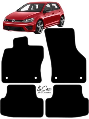 Gian Fabio Falleri Lacasa Vw Golf 7 (2013-2018) Uyumlu Lacasa Velur Halı Paspas