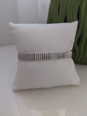 Lavante Butik Xuping Zirkon Taşlı Kare Kesim Çelik Kadın Bileklik