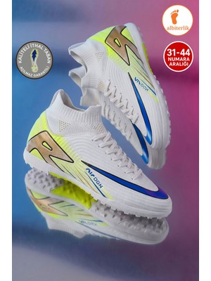 Albishoes Erkek Halı Saha Ayakkabı Kaliteli Ithal Taban Çim Saha Çoraplı Ayağı Saran Esnek Konforlu