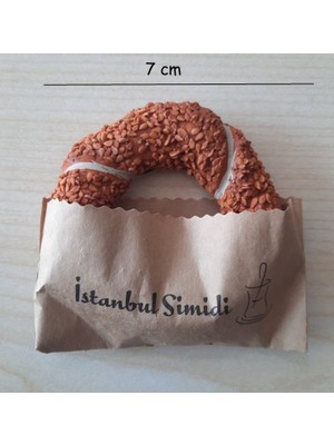 Hediye Sandalı Dekoratif Istanbul Simidi Magnet Çap 7 cm