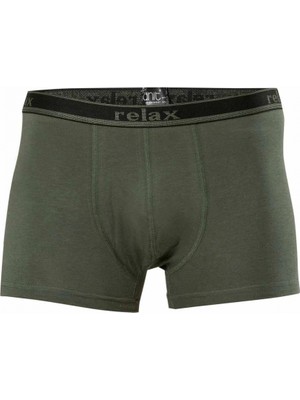 MiraLive Relax Pamuklu Esnek Erkek Boxer Haki - 1268A