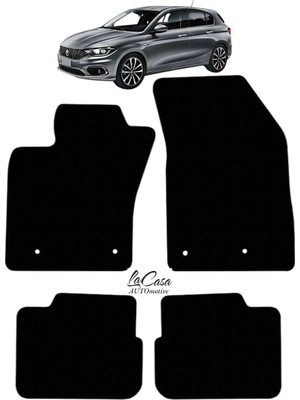 Gian Fabio Falleri Lacasa Fiat Egea Hatchback 2017 ve Sonrası Uyumlu Lacasa Velur Halı Paspas
