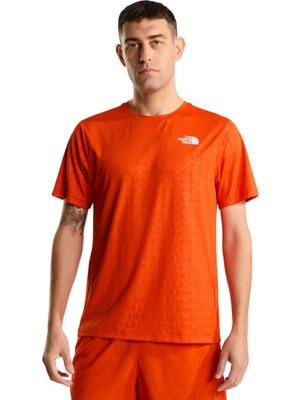 The North Face M 24/7 Pentadome Embossed Reg Ss Tee Kırmızı Erkek Tshirt