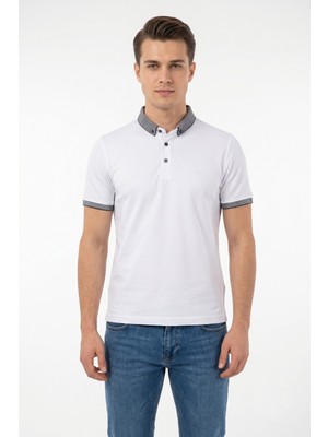 Raymons Erkek Polo Yaka Kısa Kollu Tişört Regular Kalıp T1000 BGL-ST05554
