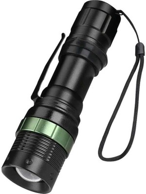 Asil Acar Home Black Wt-037-şarjlı Zoomlu Acil Durum Feneri