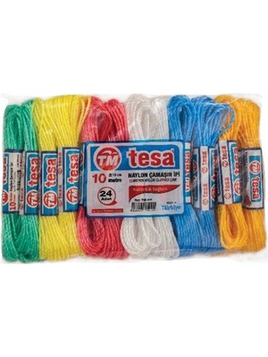 Aslanoğlu Store Temsan 10 Metre Naylon Çamaşır Ipi 24'lü