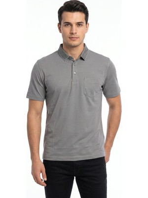 Raymons Erkek Polo Yaka Kısa Kollu Tişört Regular Kalıp T6270 BGL-ST05553
