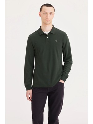Dockers Uzun Kollu Polo Green