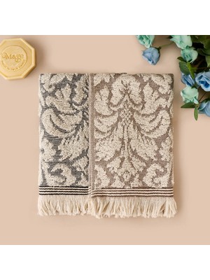Matmel Soft 2'li Mutfak Havlusu - Gri / Bej - 30X50 cm