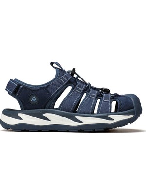 Humtto HM760289A Burnu Kapalı Lacivert Erkek Outdoor Trekking Spor Sandalet