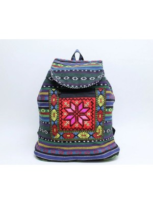 Asil Acar Home Kilim Desenli Sırt Çantası Alk-1