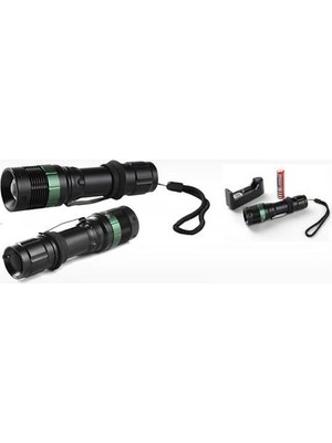 Asil Acar Home Power Style 500 Lumen 600 Metre Işık Uzantılı Zoomlu Şarjlı El Feneri 6109