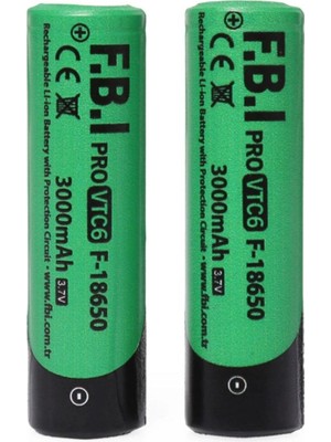Asil Acar Home Vtc6 18650 3.7V 3000MAH 30A Li-Ion Şarjlı Pil + Pil Taşıma Kutusu 2'li Set