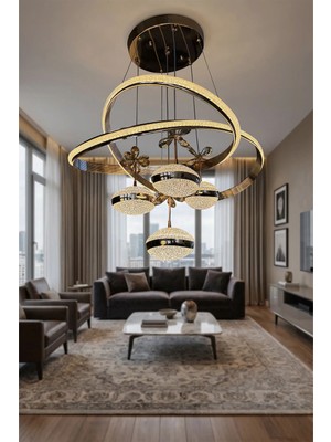 G-Light Hayal Simli 4 Top Modern Sarkıt 3 Renk Salon Avizesi LED