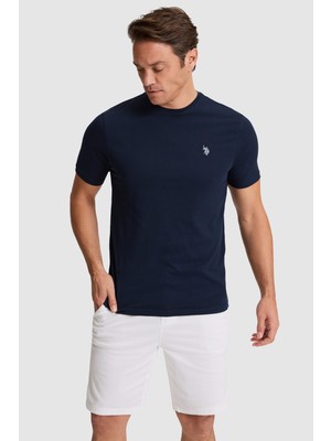 U.S. Polo Assn. Erkek Lacivert Regular Fit Bisiklet YakaTişört 50322518-VR033