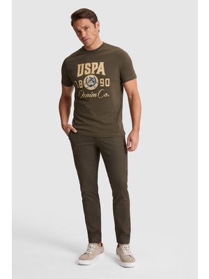 U.s. Polo Assn. Erkek Koyu Haki Pantolon (Kanvas-Chino) 50322310-VR111