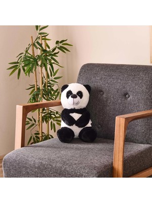Matmel Soft Panda Figürlü Yastık - Siyah / Beyaz - 35 cm
